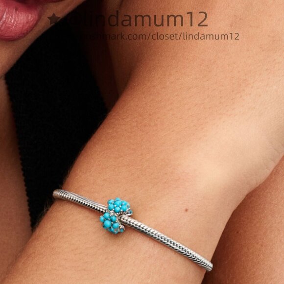 Pandora Turquoise-coloured Ocean Charm - Picture 3 of 5
